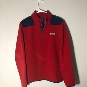 Vineyard Vines Red and Blue Quarter Zip